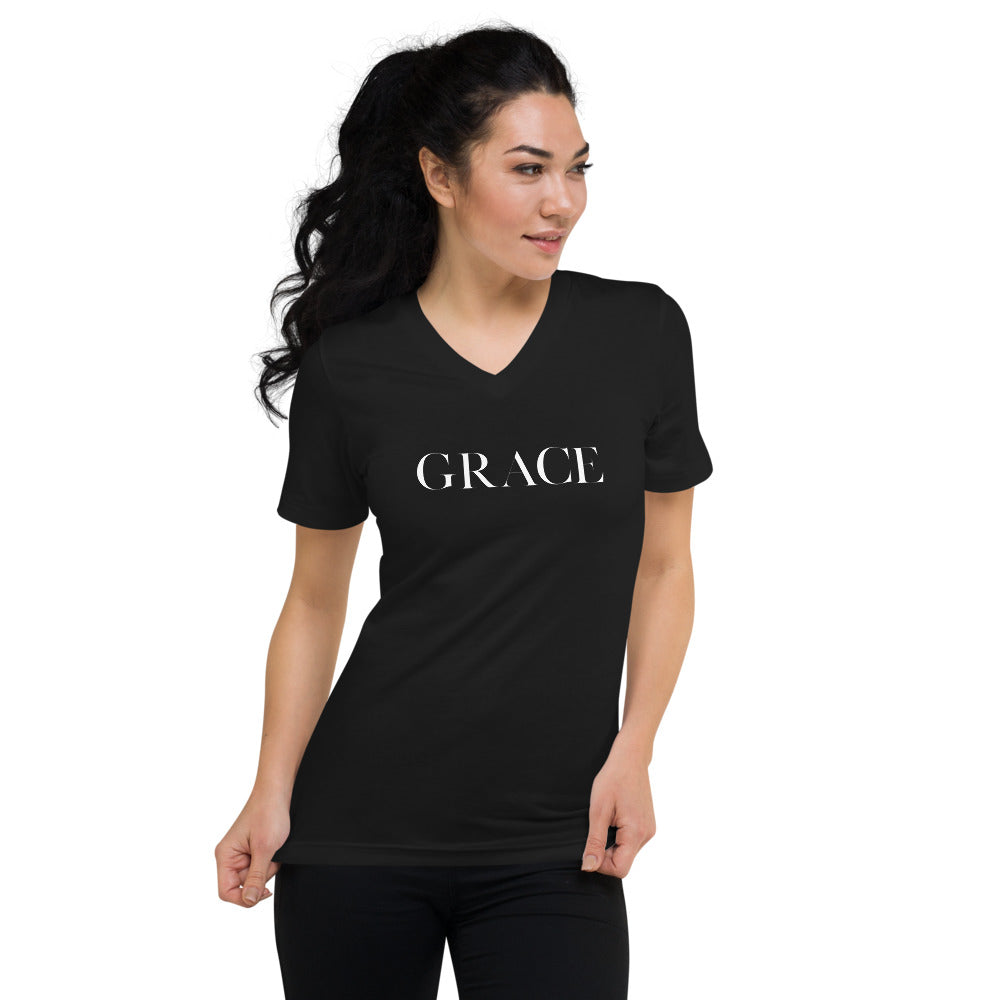 Grace Women's Short Sleeve V-Neck T-Shirt